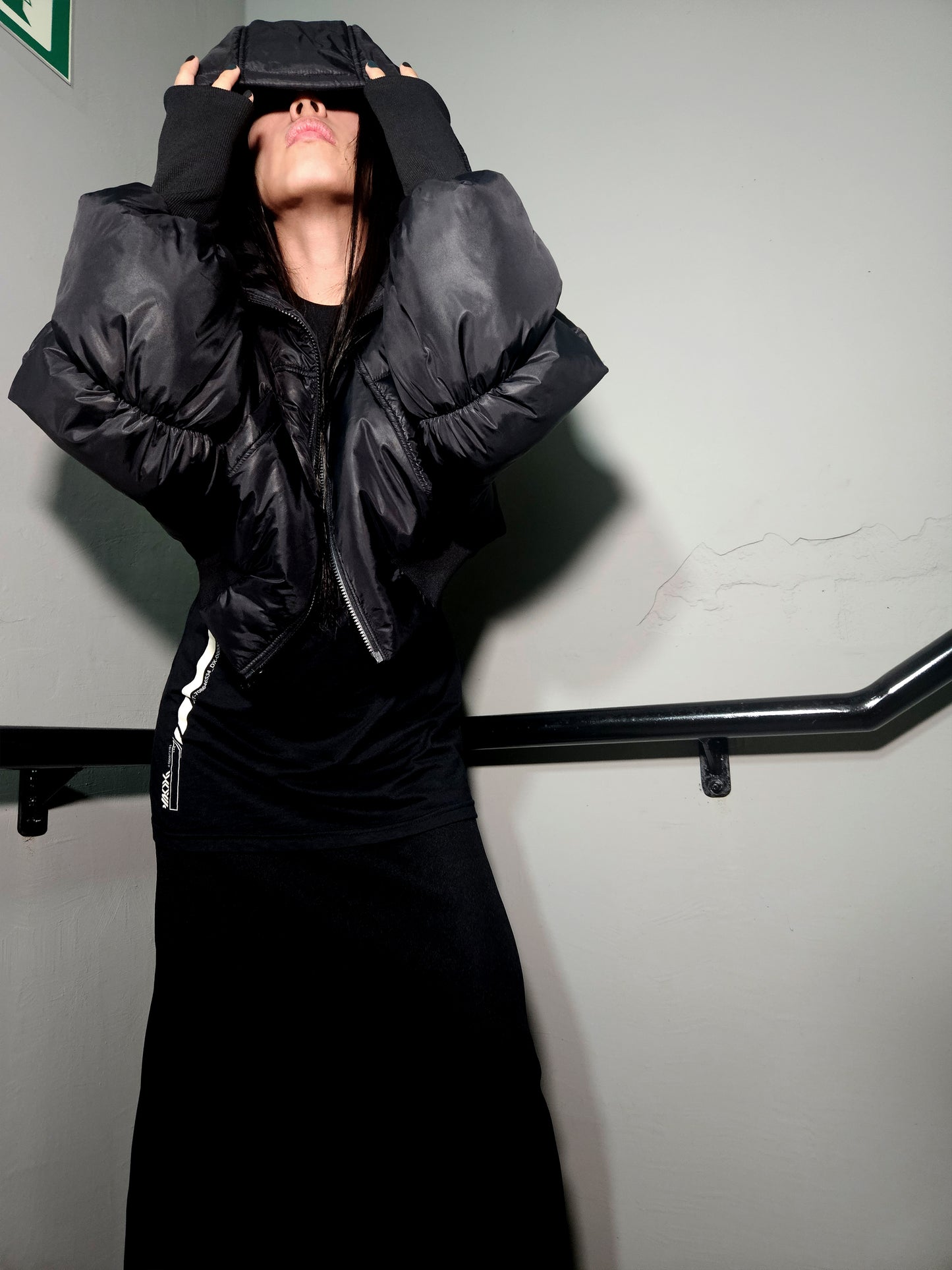 HOODED PUFFER JACKET